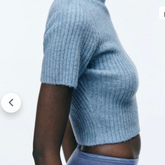 NWT Zara Cropped Turtle Neck Sweater - Picture 2 of 6
